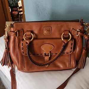 Dooney & Bourke Tan Leather Shoulder Bag